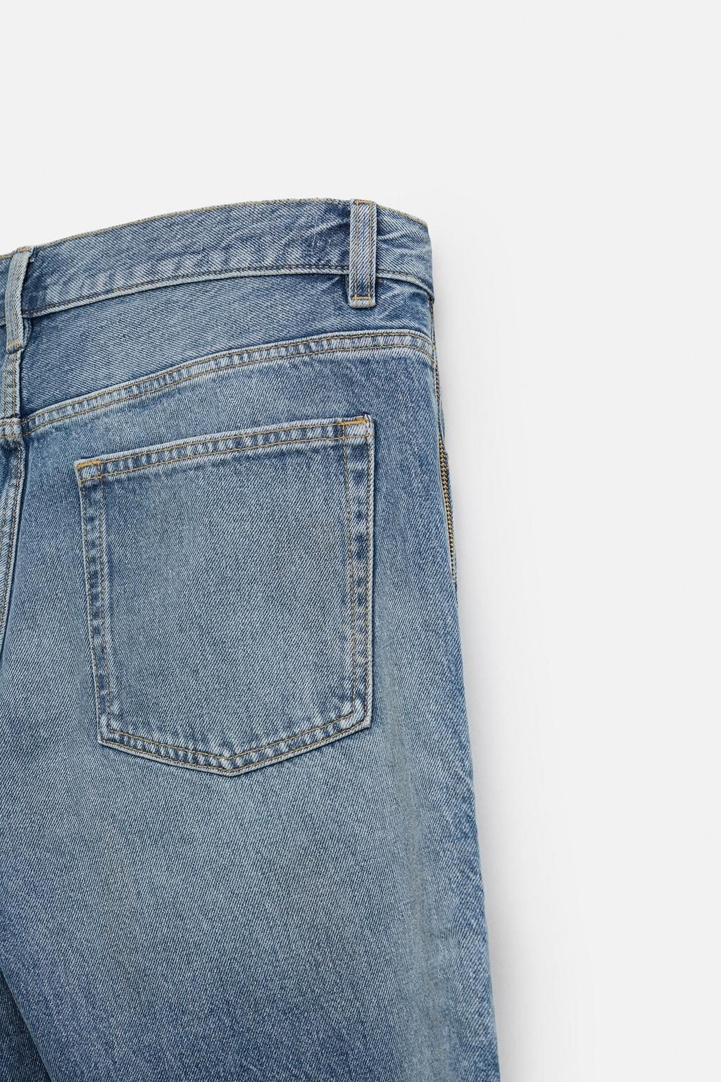 FLARE FIT JEANS WITH ZIPS - Zara фото 9
