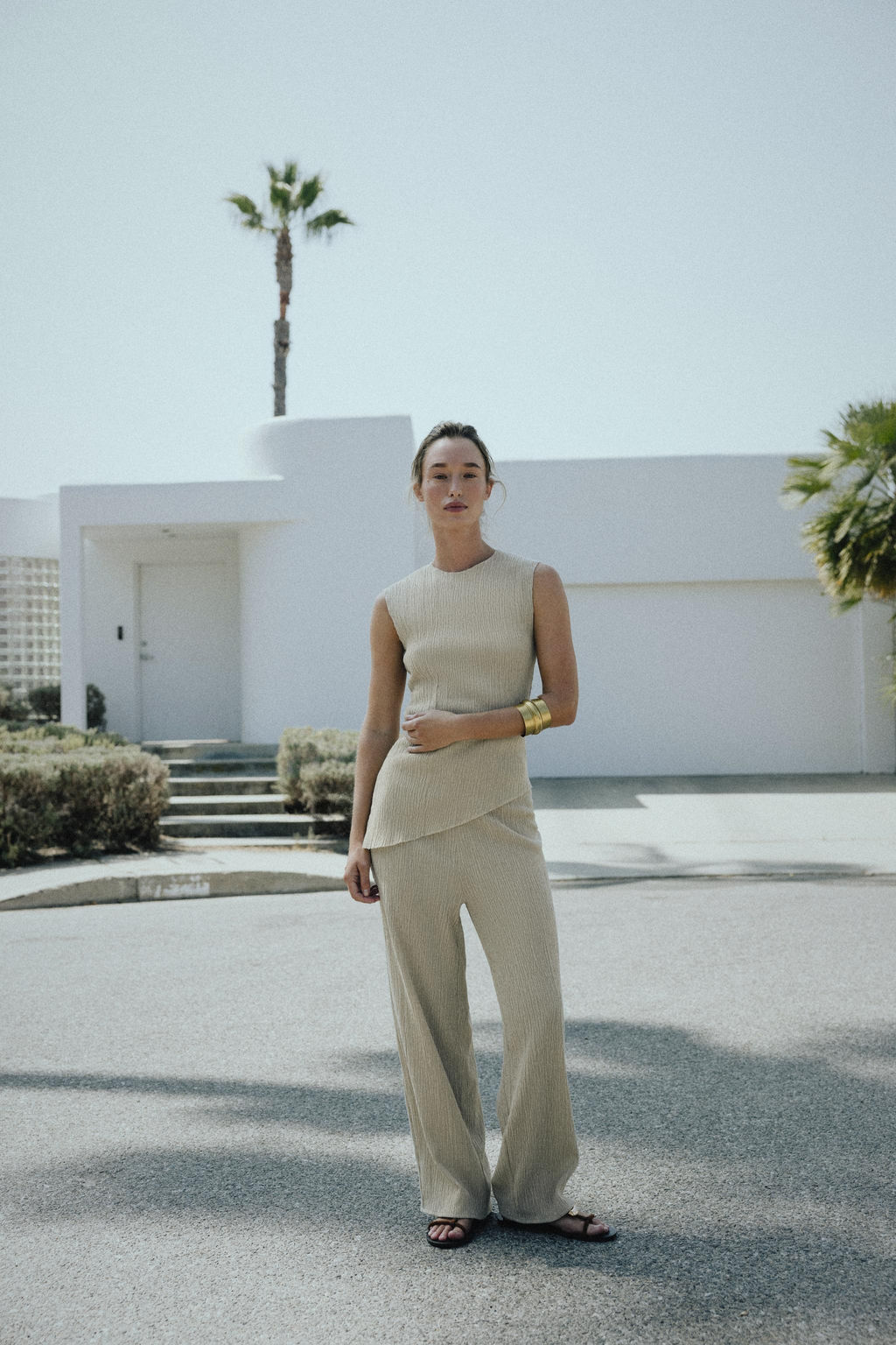 TEXTURED BAGGY TROUSERS - Zara фото 2