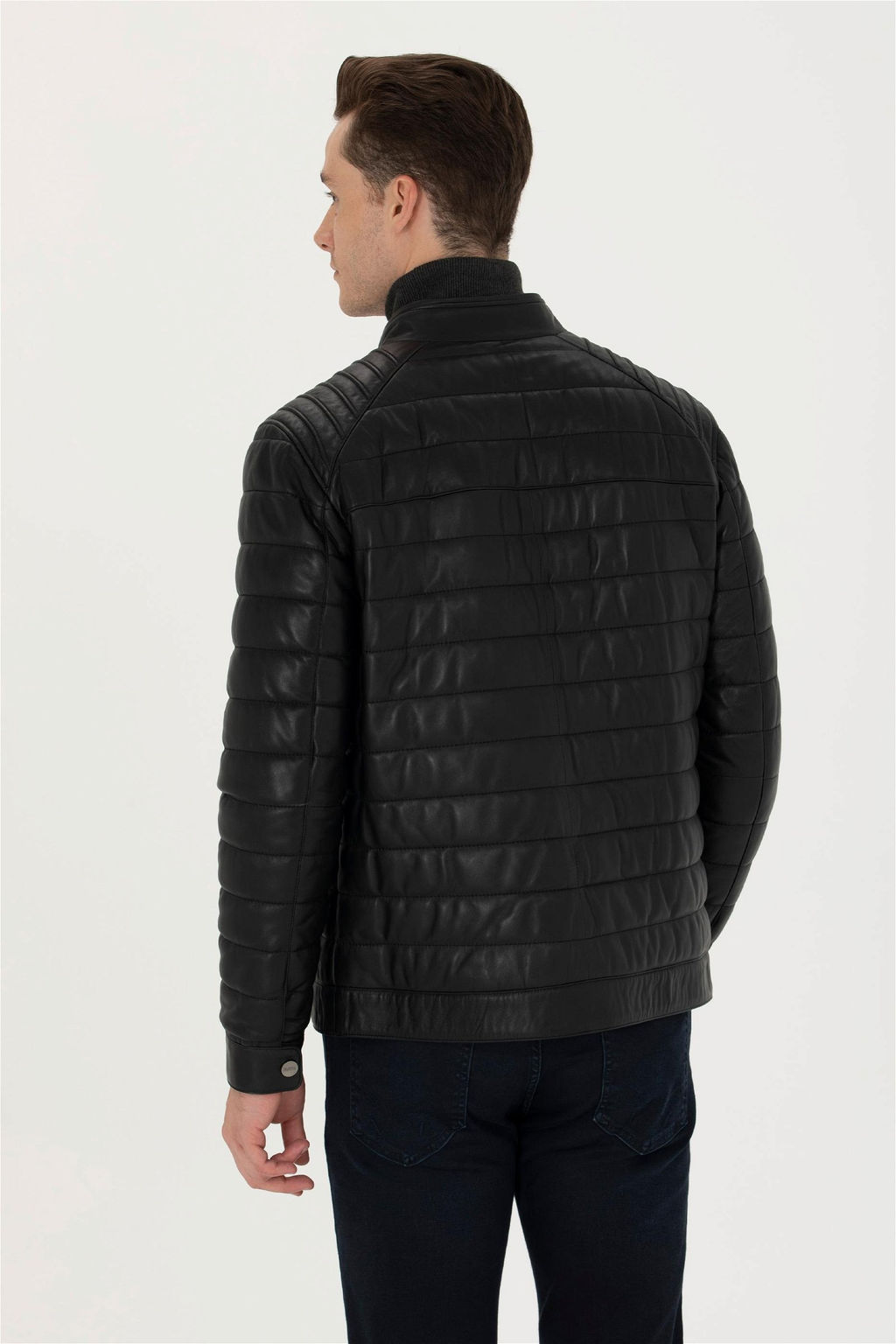 U. S. Polo Assn / Мужская черная кожаная куртка - U.s. polo assn фото 5