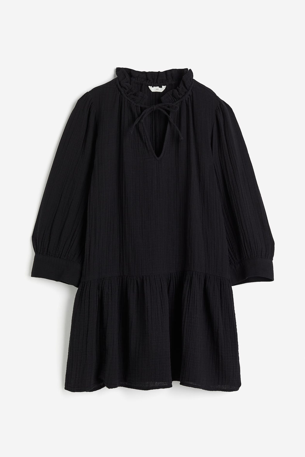 Vestido de algodon con cordon de ajuste - H&m фото 4
