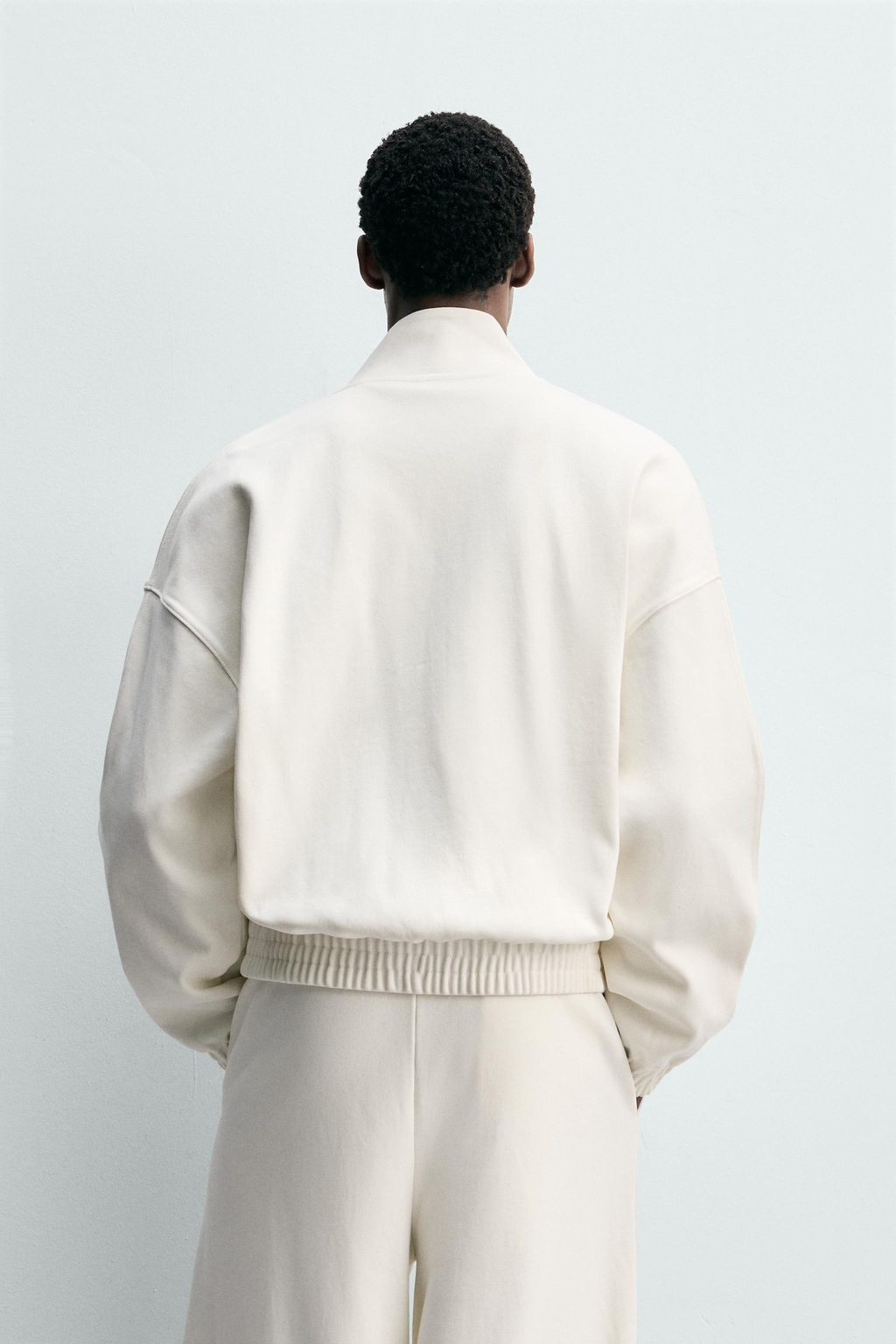 SUDADERA INTERLOCK CREMALLERA / Crudo - Zara фото 3