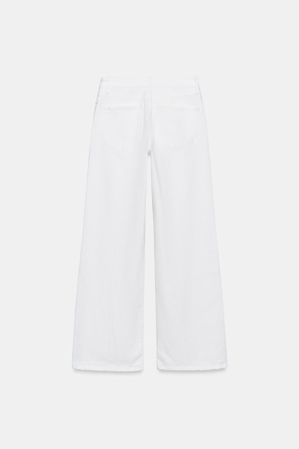 JEANS ZW COLLECTION WIDE LEG TIRO ALTO / Blanco - Zara фото 6