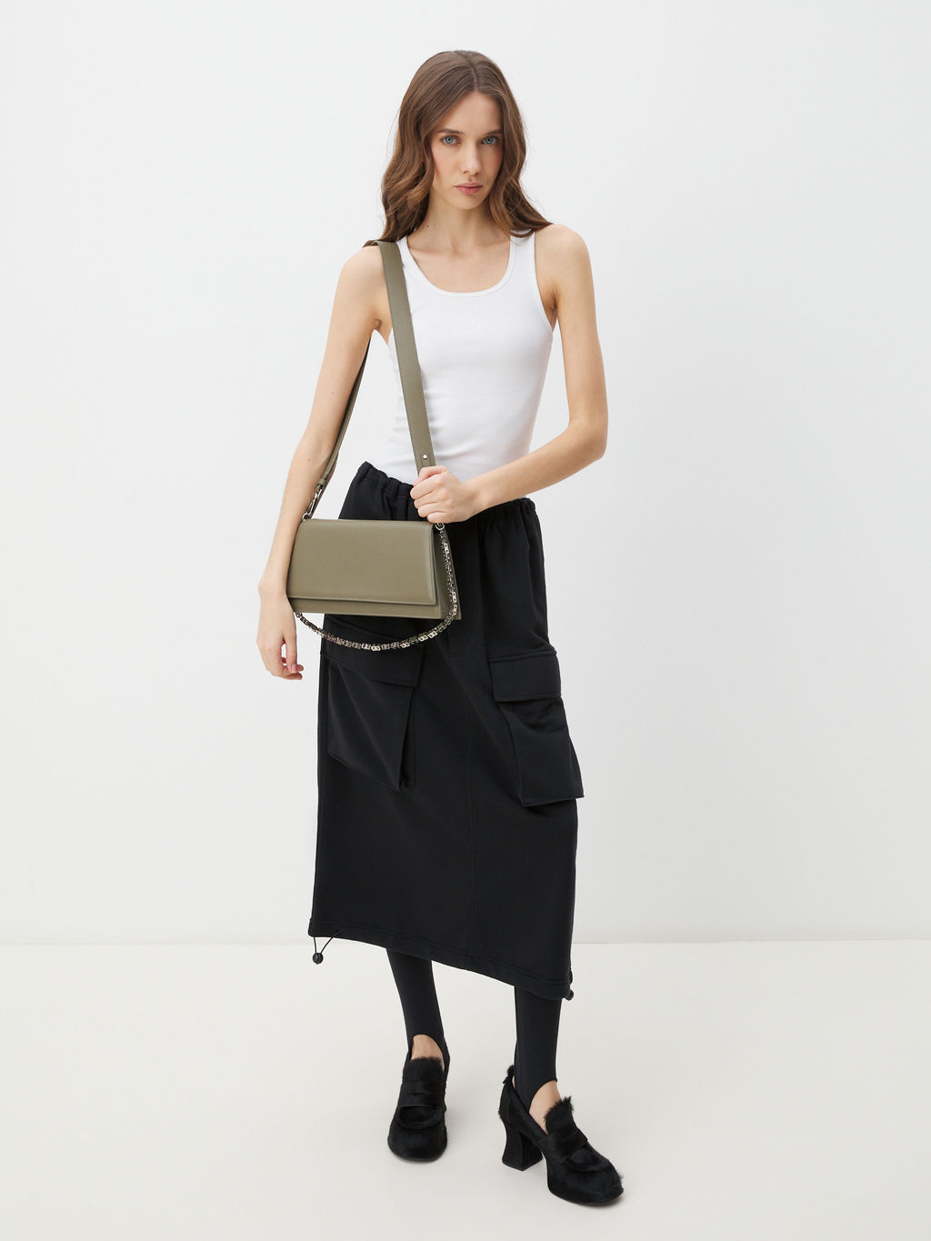 Женская сумка на плечо TENDANCE Артикул 4458864, серо-зеленый фото 3