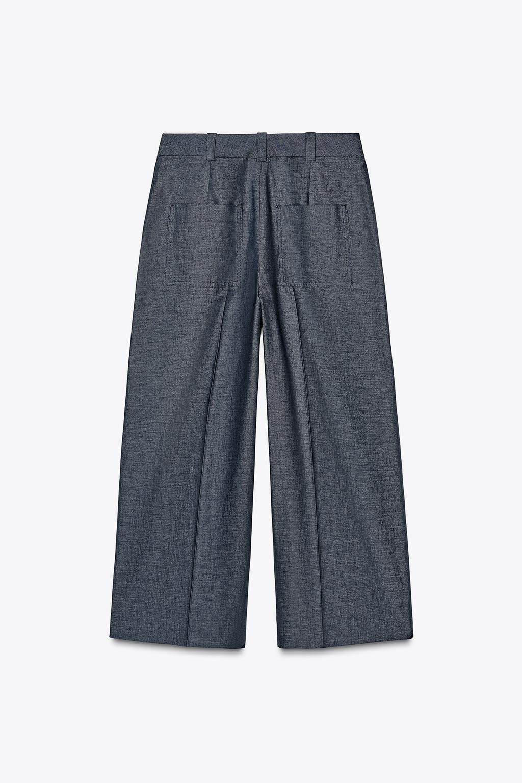 LINEN-BLEND CULOTTES - Zara фото 12
