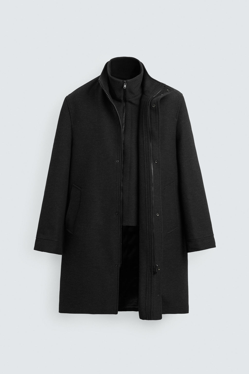 COAT WITH DETACHABLE COLLAR - Zara фото 10