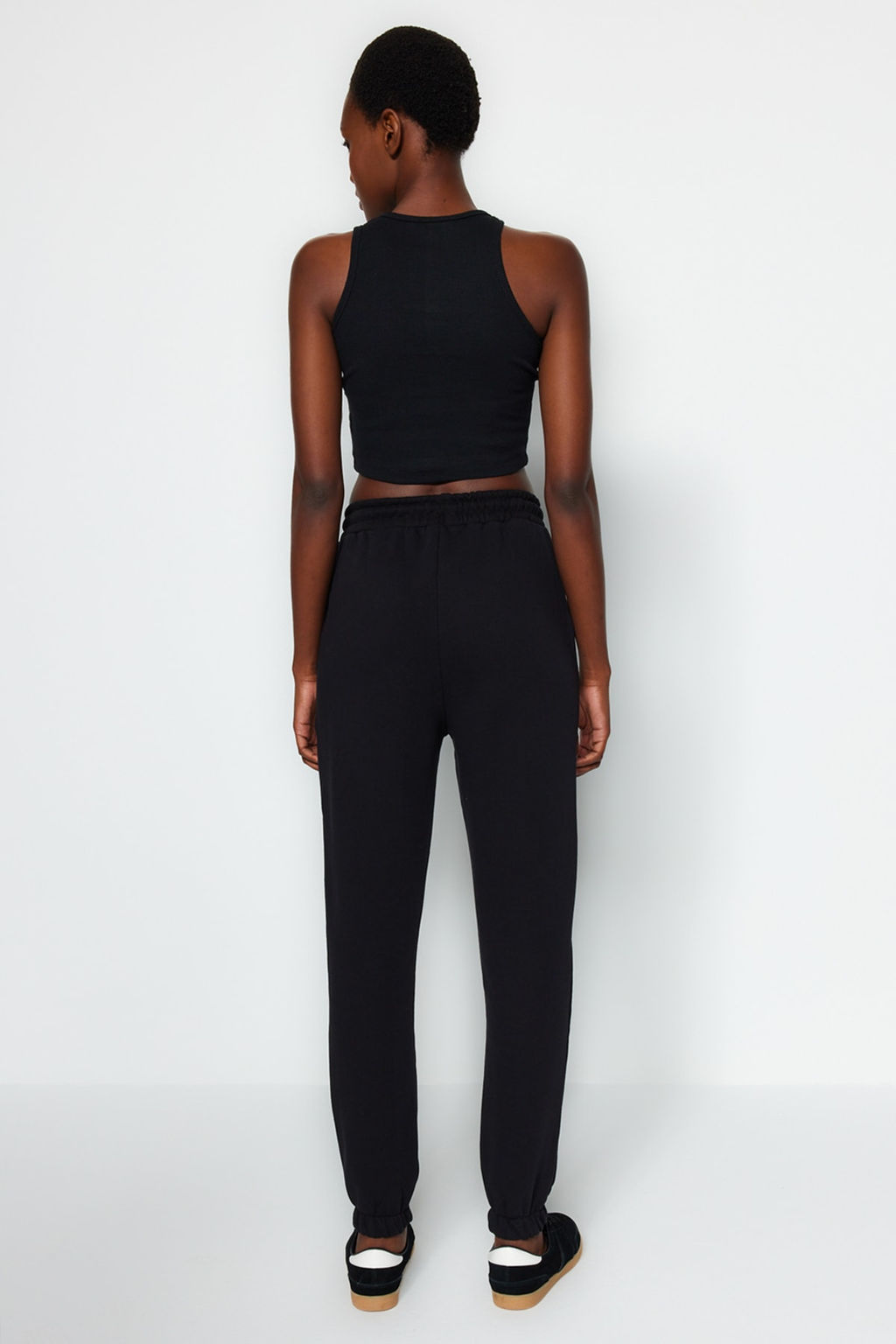 Siyah Kal?n Ici Polarl? Basic Orme Esofman Alt? Pantolon TWOAW22EA0468