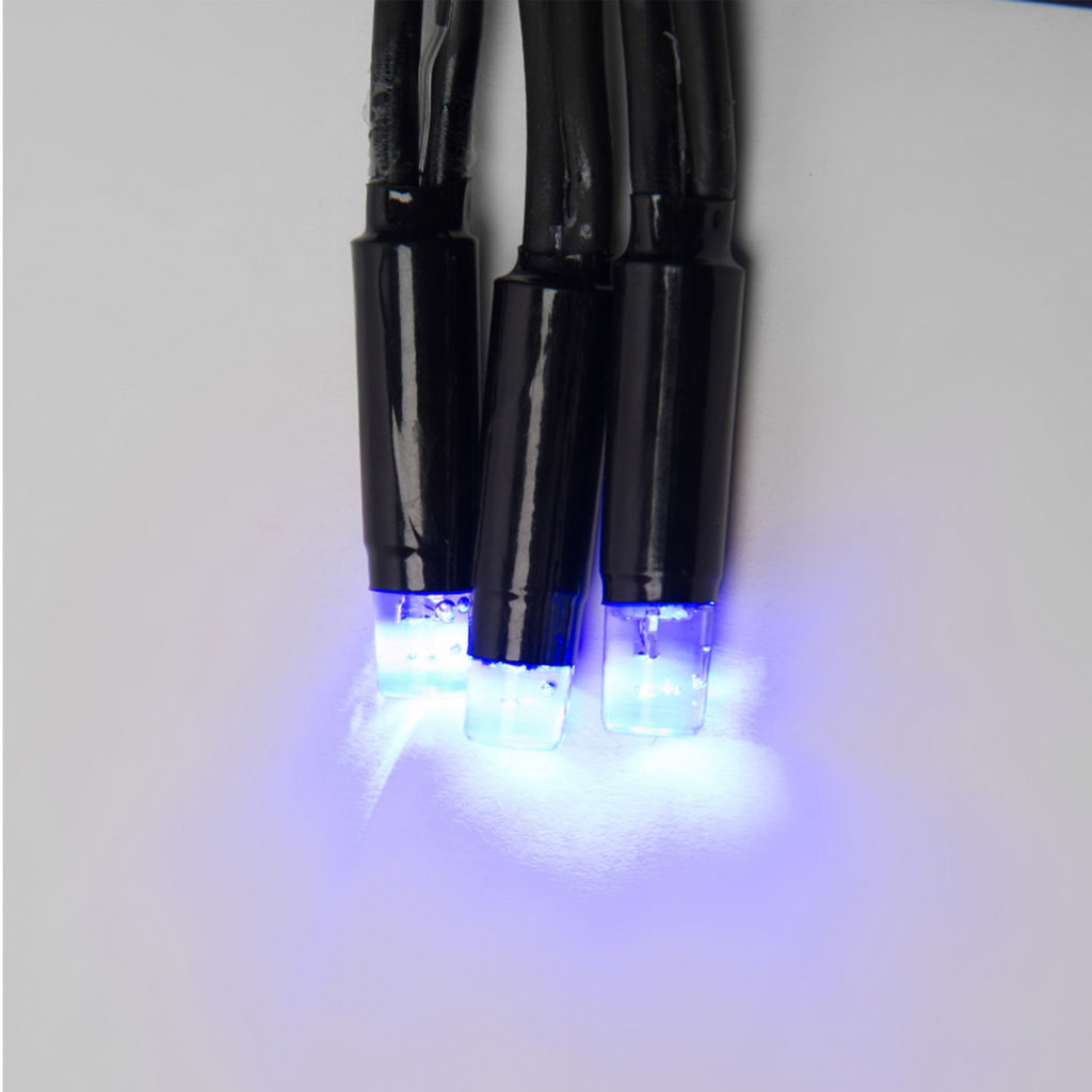 ULD-S1000-120/DBA BLUE IP67 Гирлянда светодиодная с контроллером, 10м. 120 светодиодов. Синий свет. Провод черный. ТМ Uniel