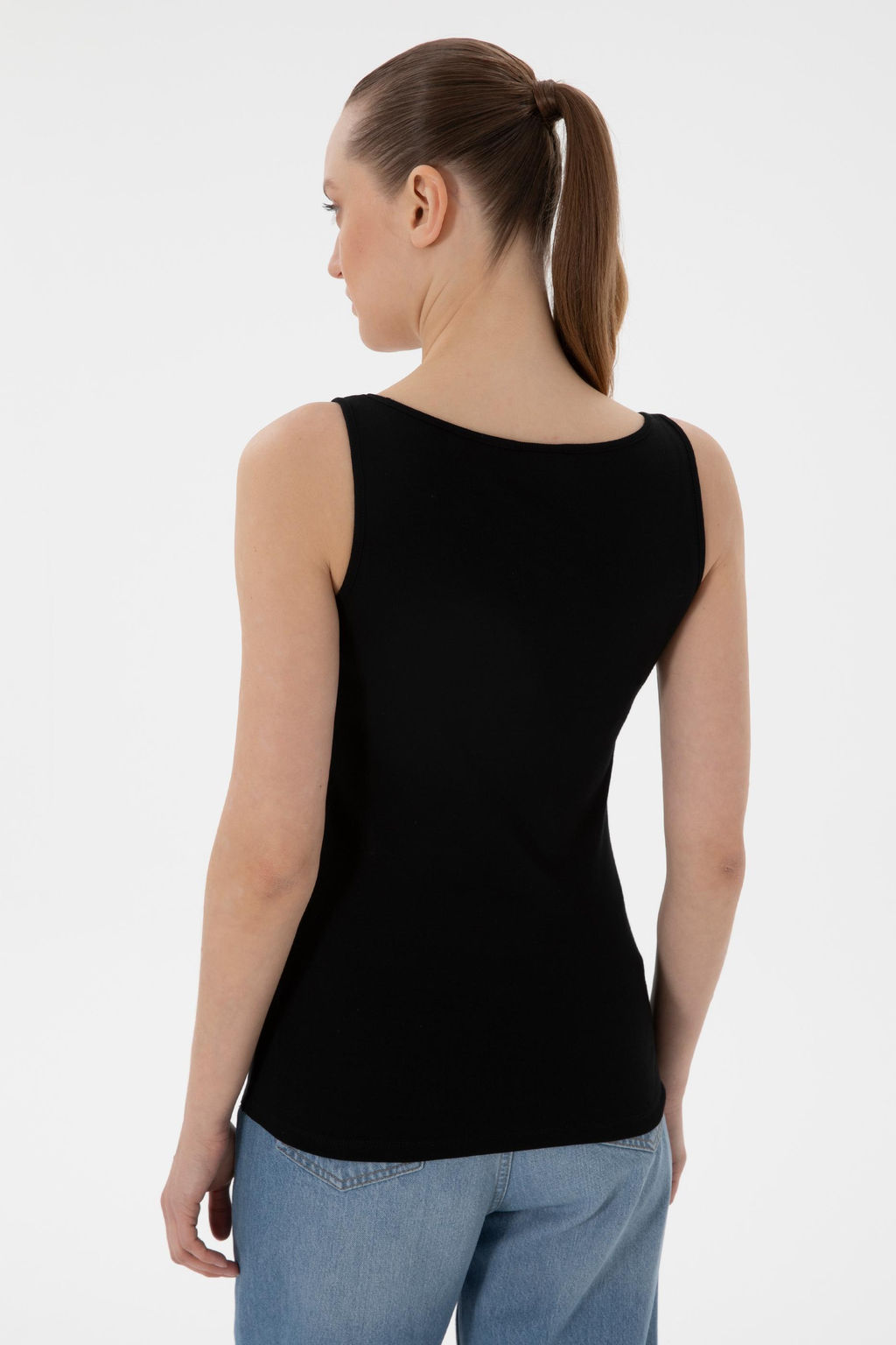 Kad_n Siyah Basic Ti__rt Sepette S_rpriz _ndirim - U.s. polo assn фото 5