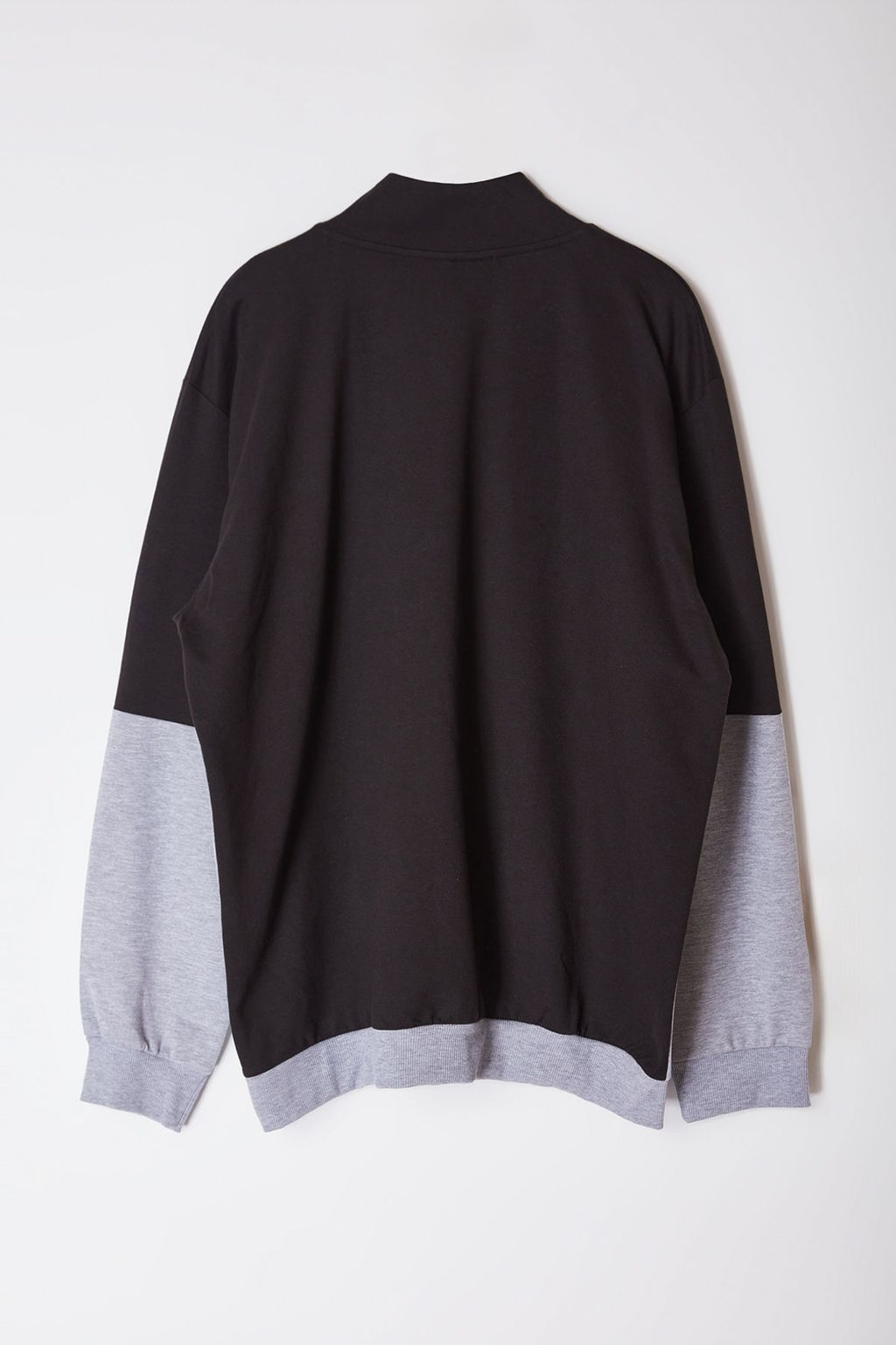 TRENDYOL MAN Buyuk Beden Gri Regular Fit Panelli Uzun Kollu Hakim Yaka Fermuarl? Sweatshirt TMNAW25AO00016 - Trendyolmilla фото 7
