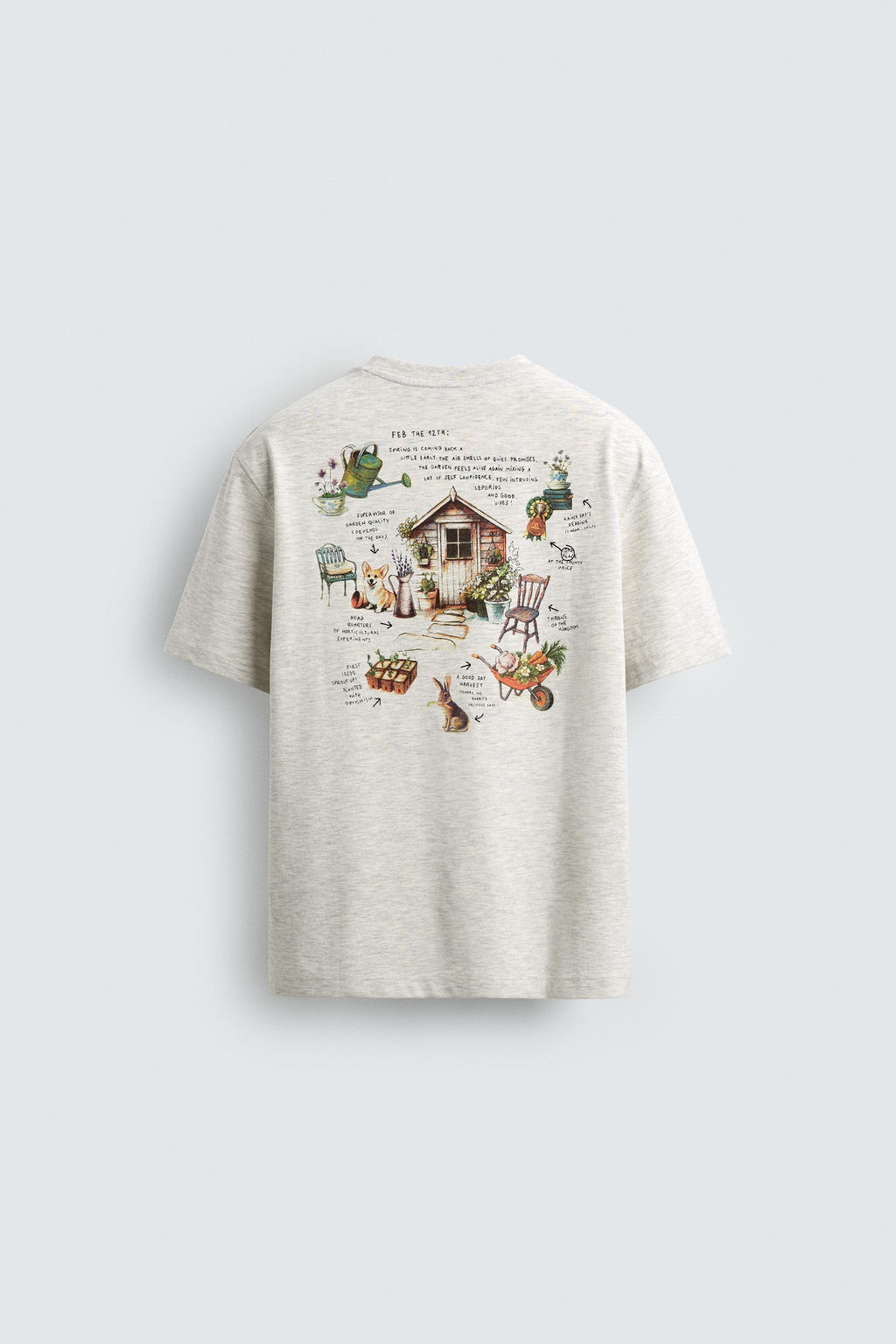 CONTRAST PRINT T-SHIRT - Zara фото 16