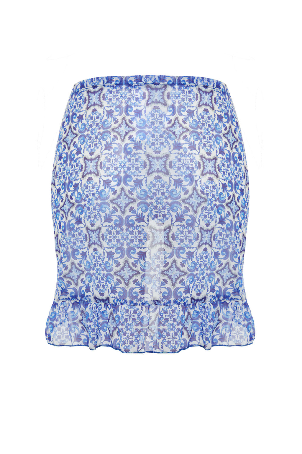 Cini Desenli Dokuma F?rf?rl? Plaj Mini Pareo TBESS23PR00008