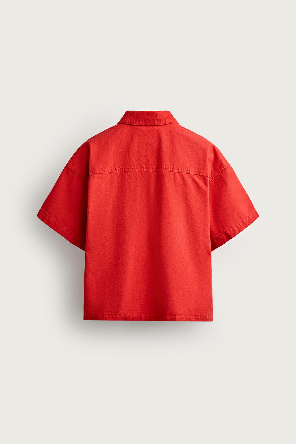 POLO DENIM BOXY FIT / Rojo - Zara фото 8