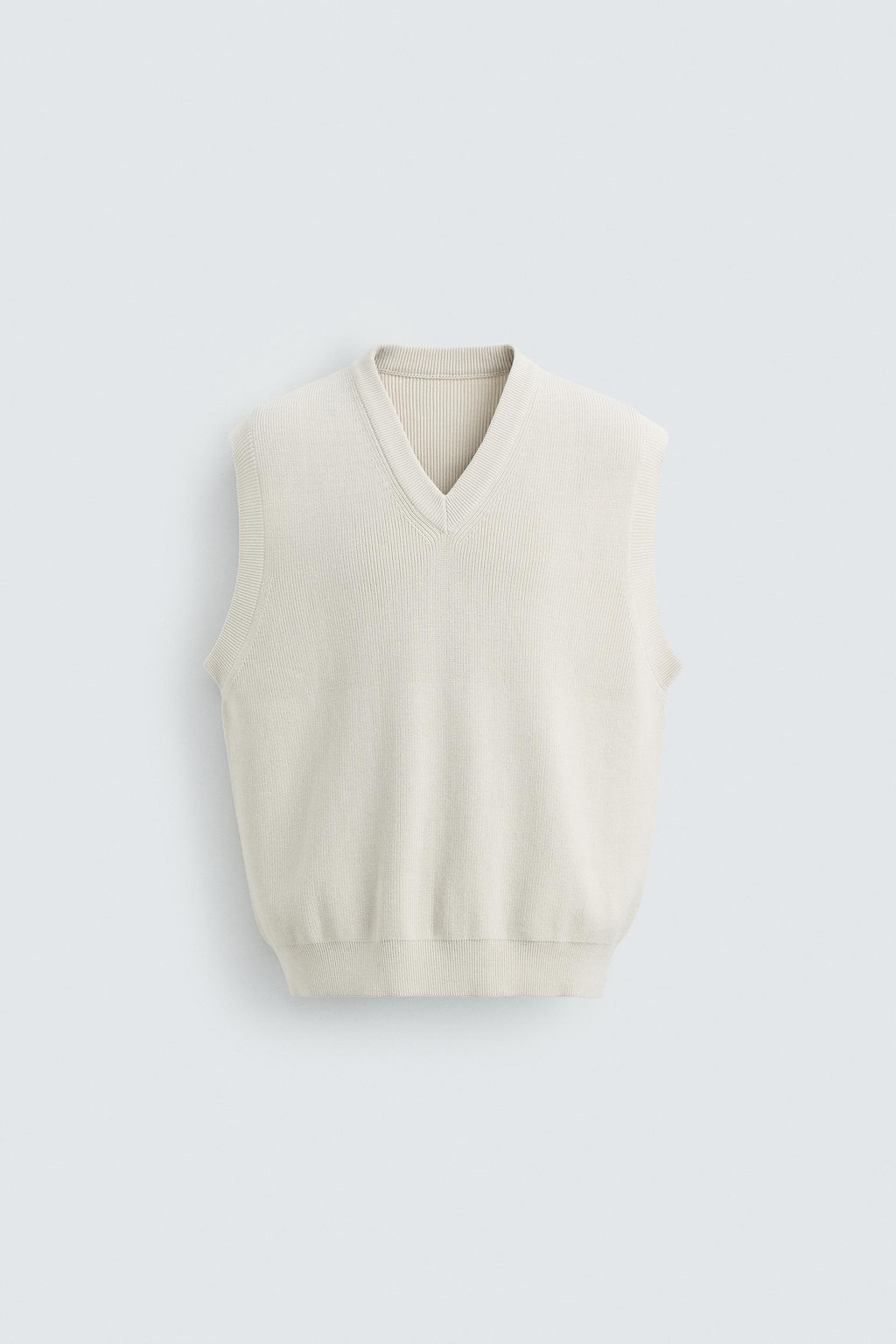 COTTON KNIT WAISTCOAT - Zara фото 8