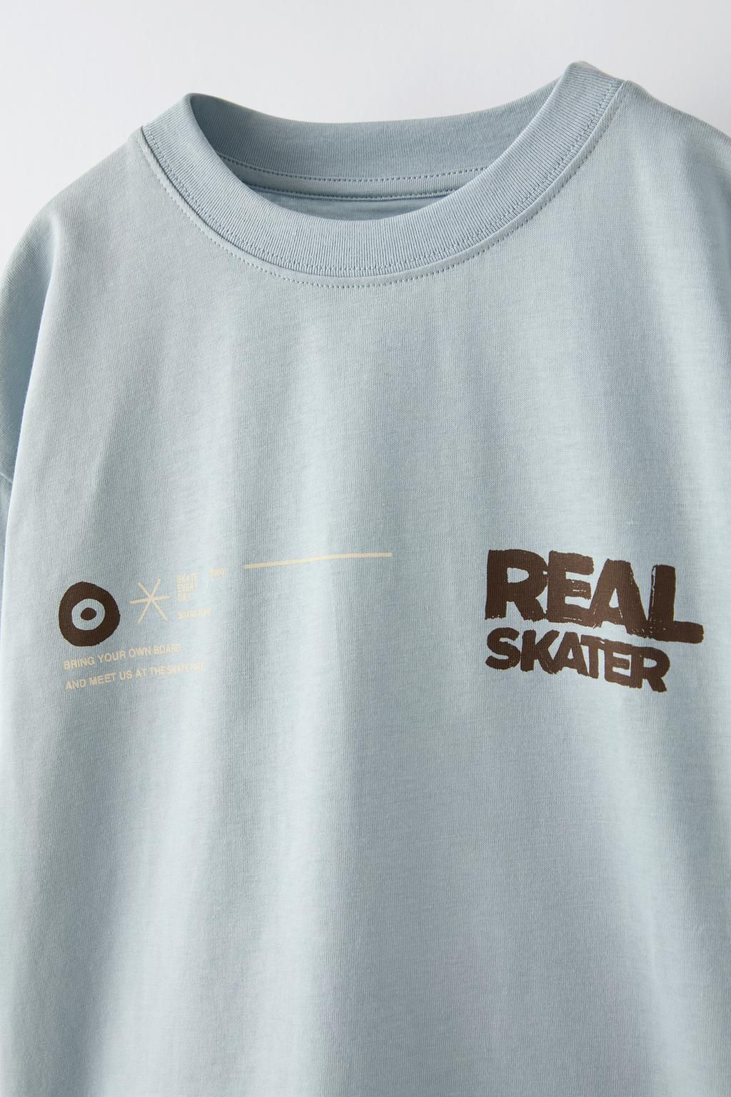 SKATER PRINT T-SHIRT - Zara фото 5