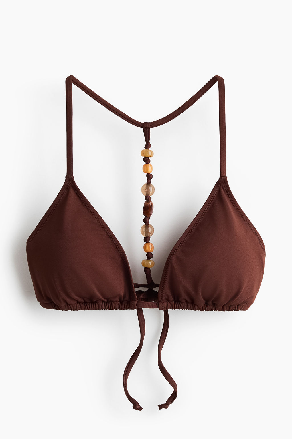 Top de bikini triangular acolchado