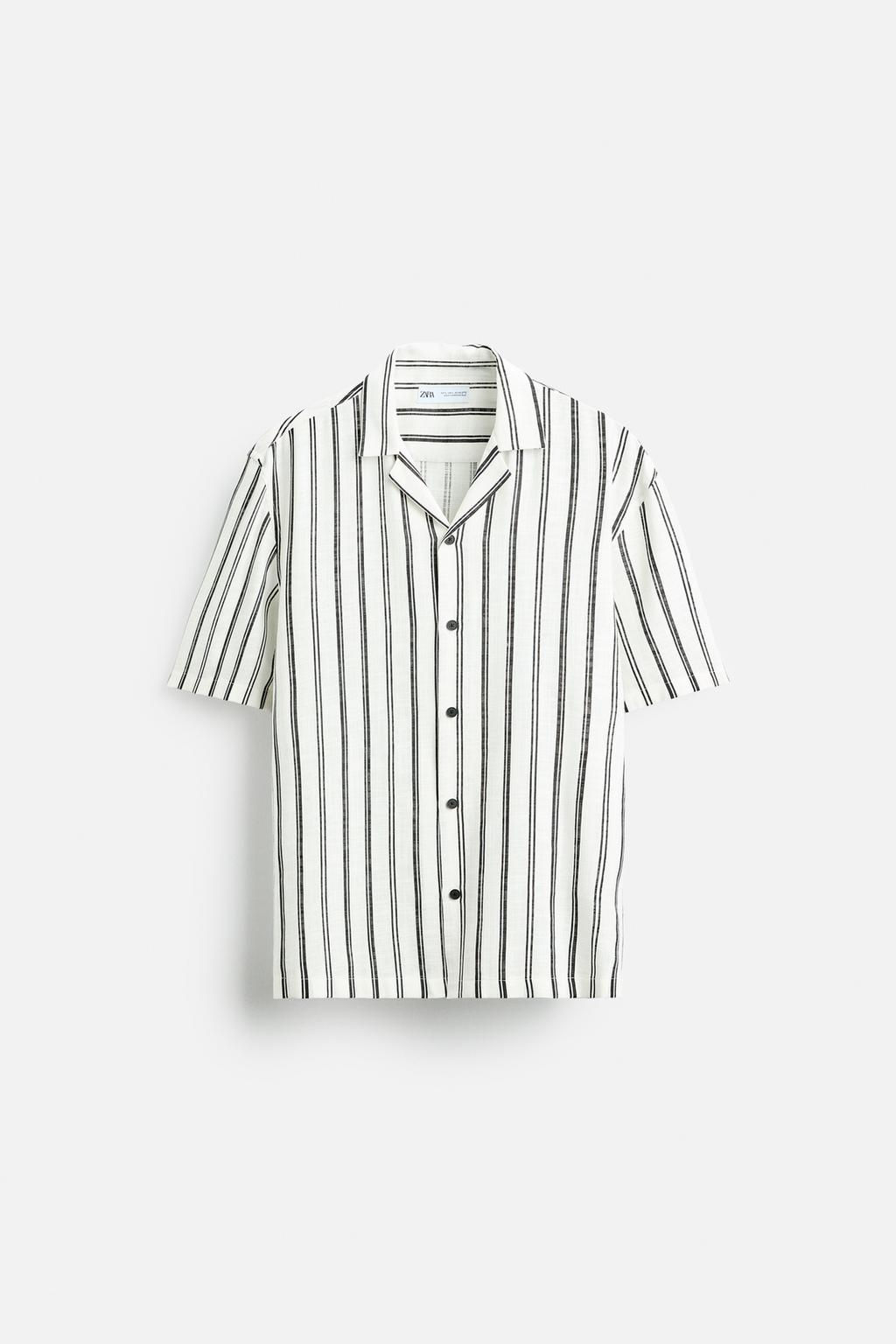 STRIPED TEXTURED SHIRT - Zara фото 6