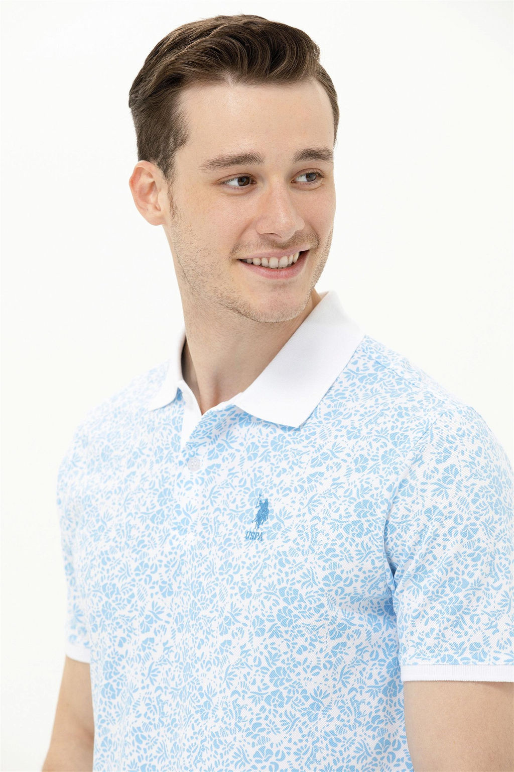 Мужская бирюзовая футболка с воротником-поло Неожиданная скидка в корзине - U.s. polo assn фото 2