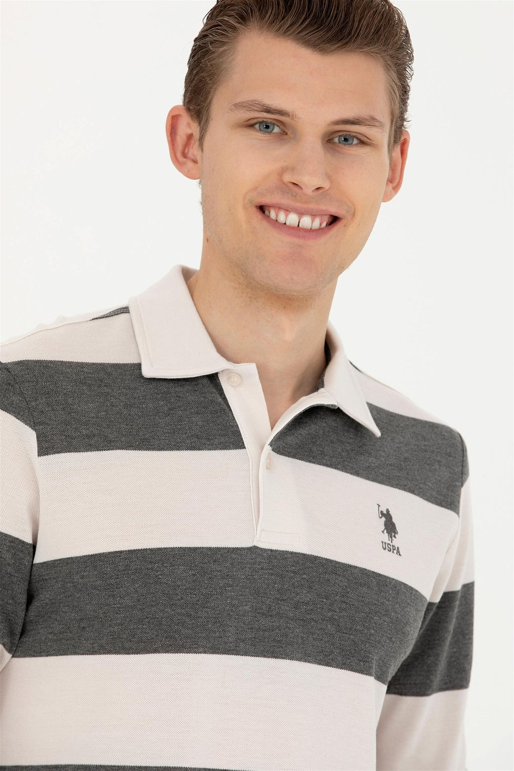 Мужской свитшот антрацитового цвета - U.s. polo assn фото 2