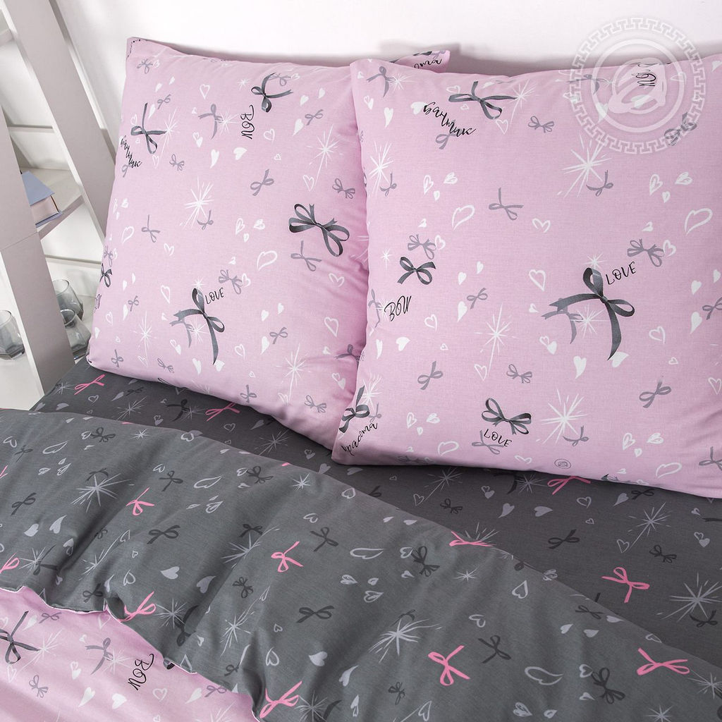 Постельное белье Флирт (поплин DE LUXE) 2,0 сп./Пододеяльник: 1 шт. - 215*175; Простыня: 1 шт. - 215*200; Наволочка: 2 шт. - 70*70; DE LUXE - Артпостель фото 2