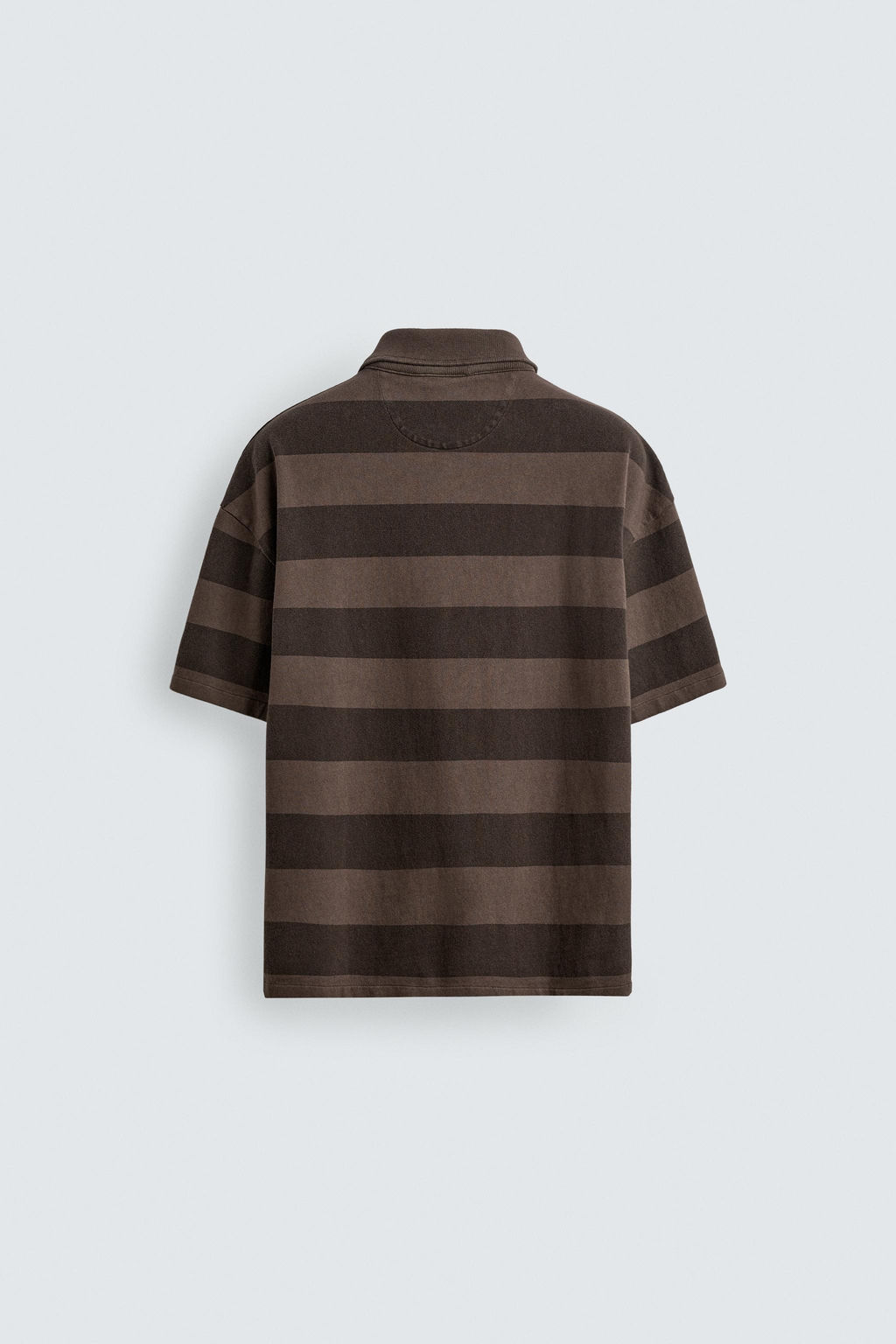 POLO RELAXED FIT RAYAS / Marr?n - Zara фото 8