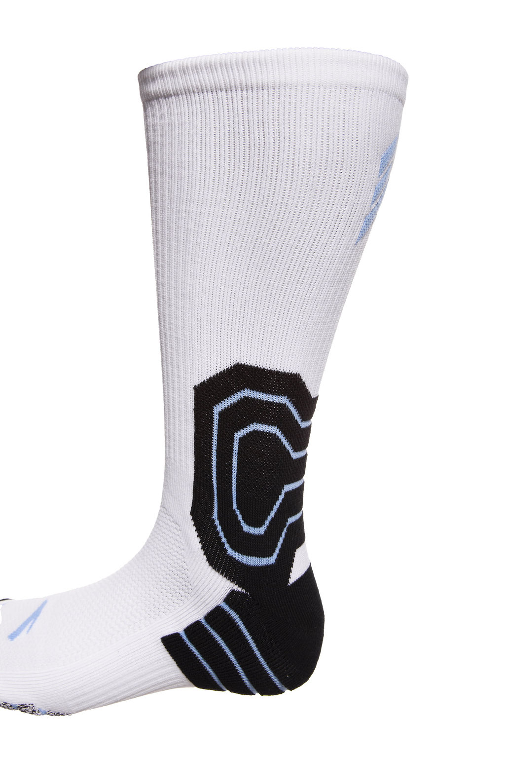 Носки длинные Белый, синий