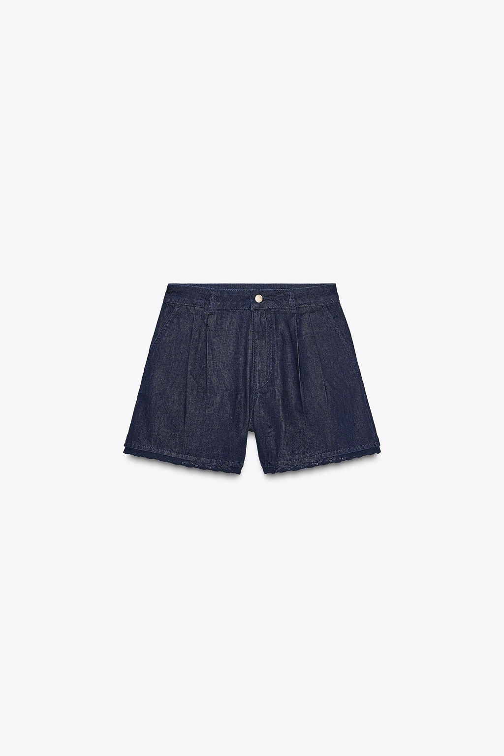 1975 LACE DENIM BERMUDA SHORTS - Zara фото 4