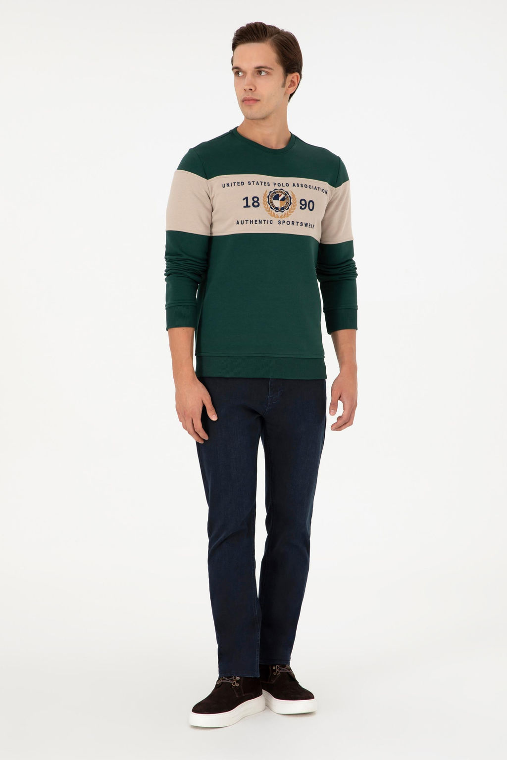 Мужской темно-зеленый свитшот Неожиданная скидка в корзине - U.s. polo assn фото 11