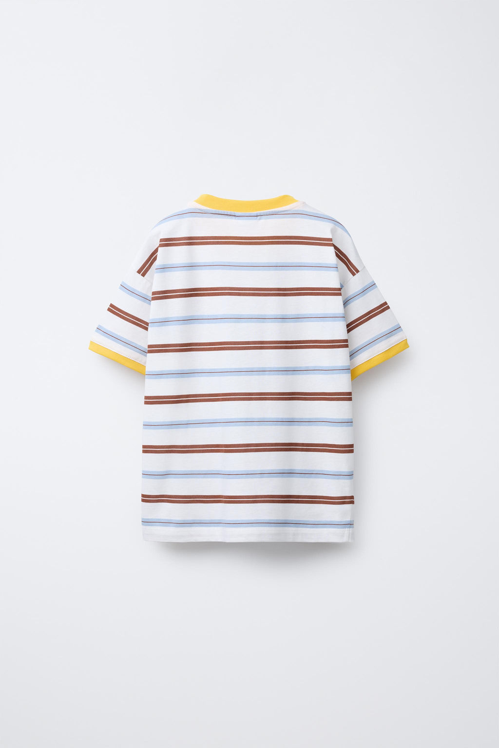 STRIPED T-SHIRT WITH EMBROIDERY - Zara фото 2