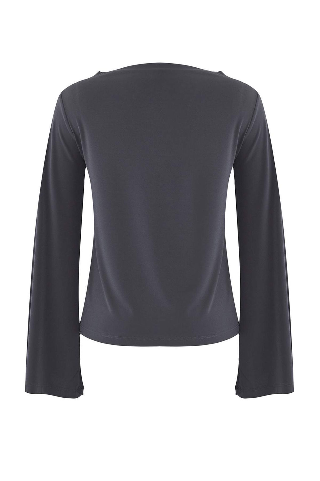 Trendyolmilla Siyah Relaxed/Rahat Kal?p Ispanyol Kol Esnek Orme Bluz TWOAW25BZ00203  фото 7