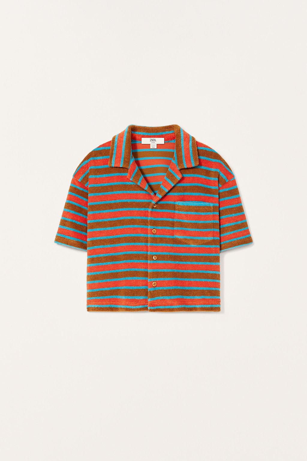 LIMITED EDITION STRIPED TOWELLING POLO SHIRT - Zara фото 6