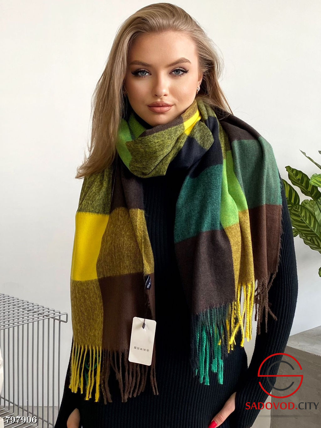 Теплые зимние палантины из 100% Cashmere