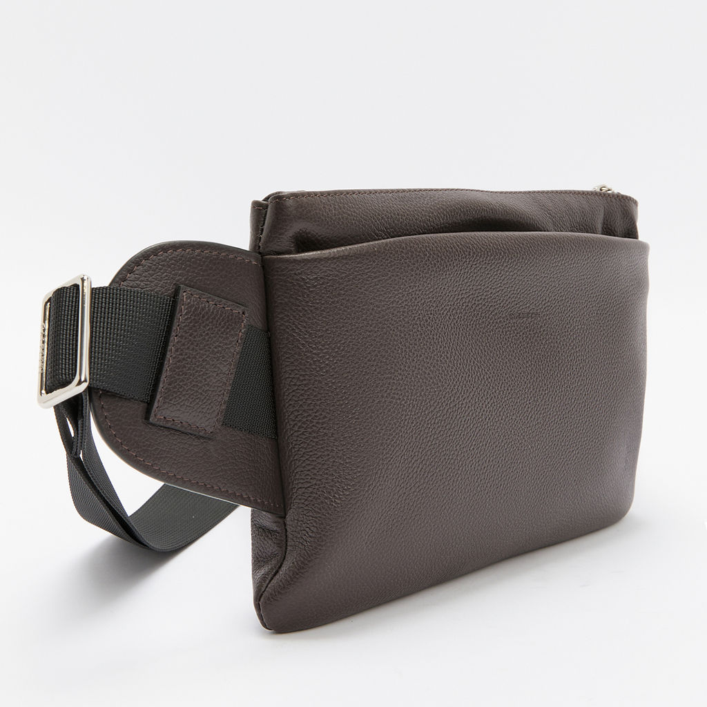 Мужская поясная сумка CALZETTI ADAM L Артикул 2435957, темно-коричневый  фото 3