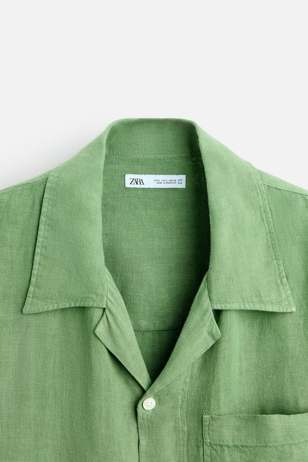 100% LINEN SHIRT - Zara фото 3