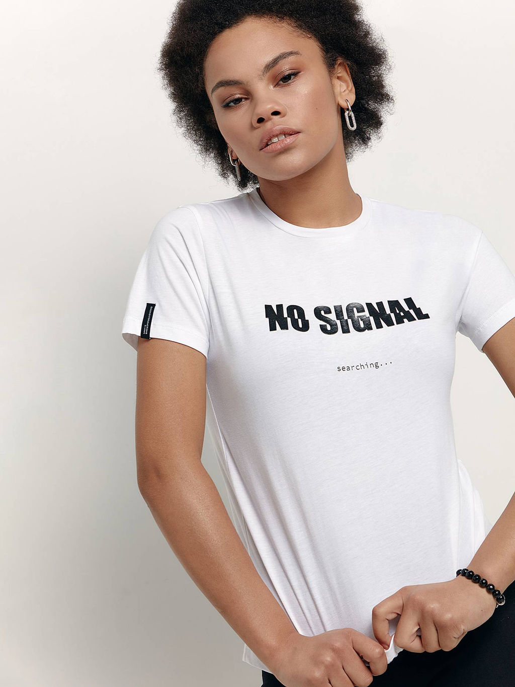 CONTE Футболка из хлопка No signal LD 1648 white