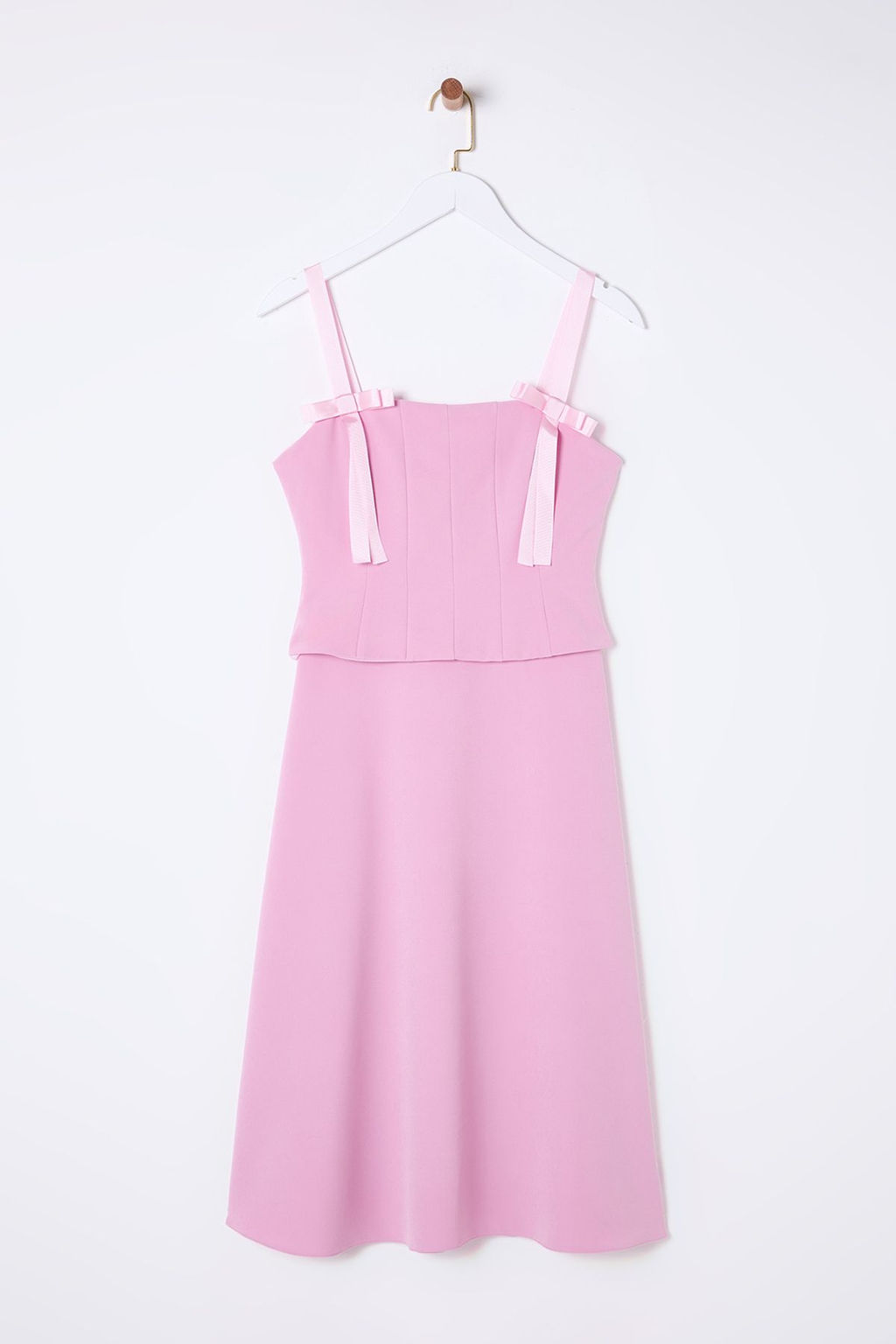 TRENDYOLMILLA Siyah A-Kesim Fiyonk Detayl? Dokuma S?k Midi Elbise TPRSS25EL00079 фото 10