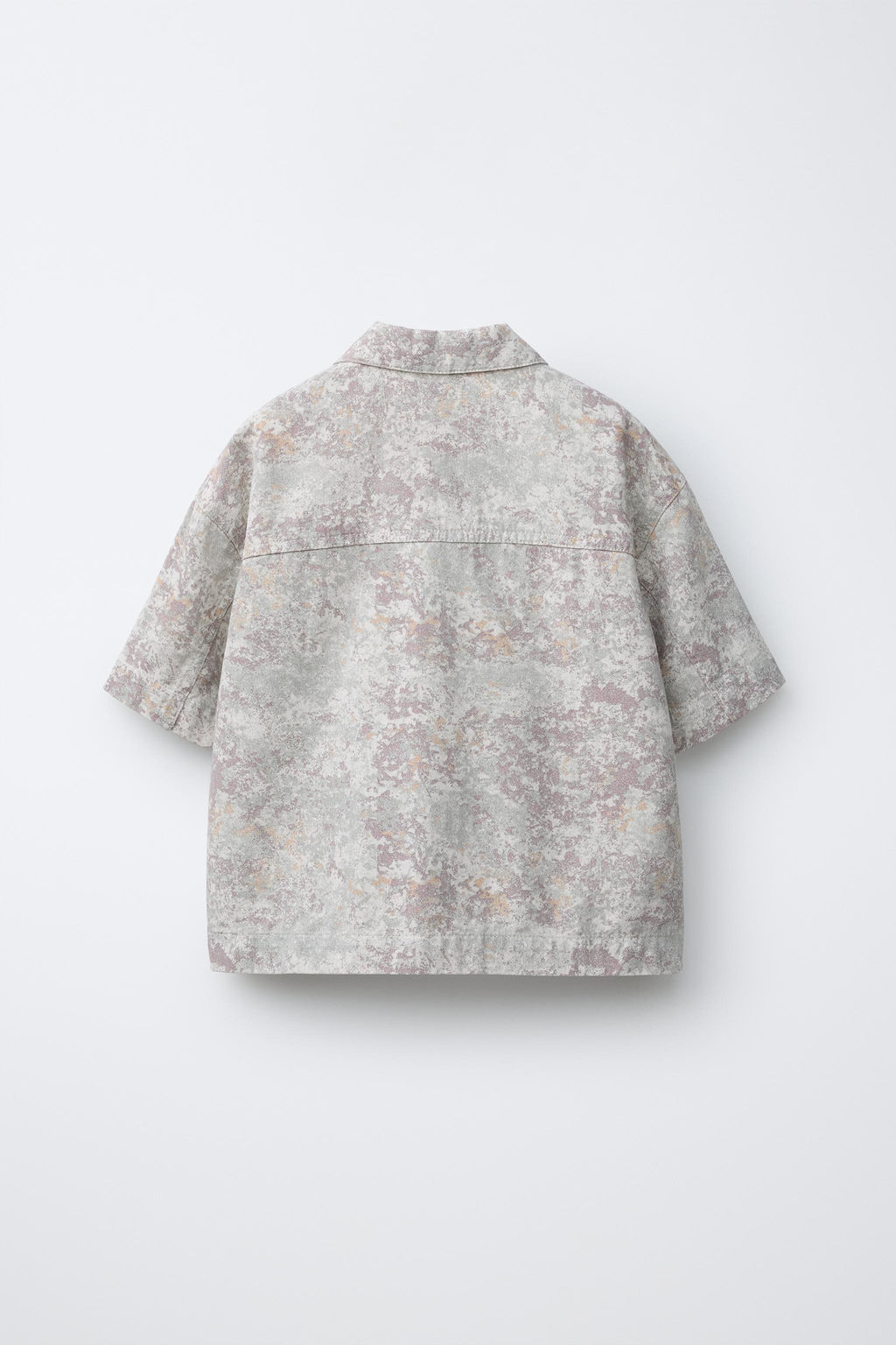 CAMISA SARGA ESTAMPADA / Crudo - Zara фото 4