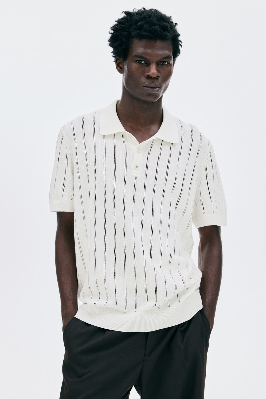 Polo con textura Regular Fit - H&m фото 3