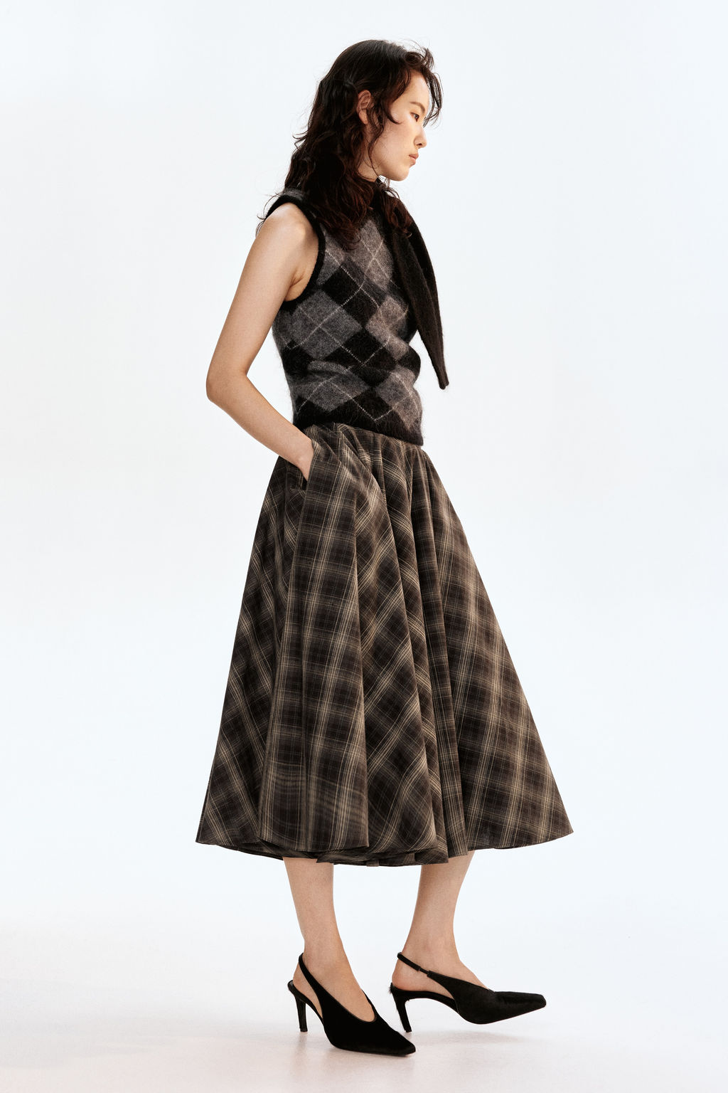 Top en mezcla de mohair con cuello fular - H&m фото 4