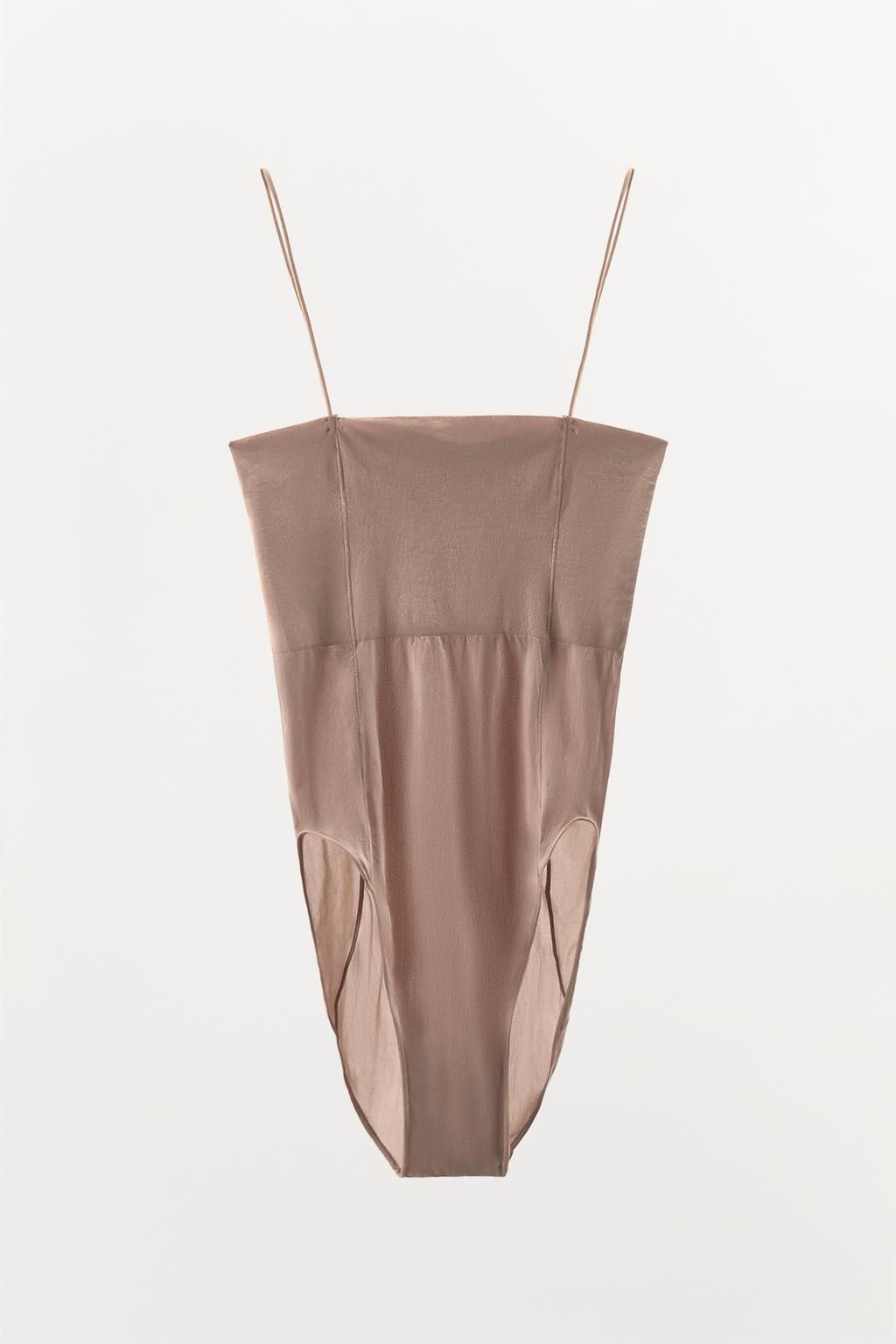 FITTED BODYSUIT WITH STITCHING - Zara фото 8