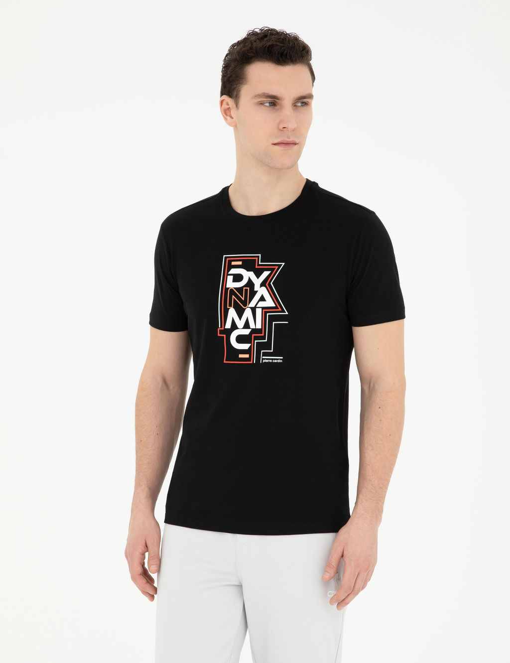 Siyah Slim Fit Ti__rt