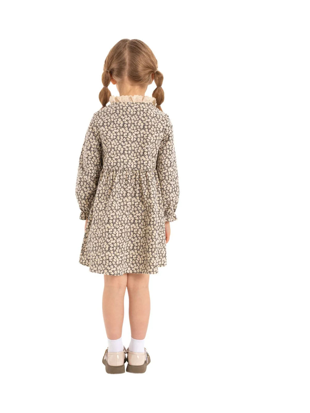 Платье из микро-вельвета дев. О66655 - Карамелли фото 2