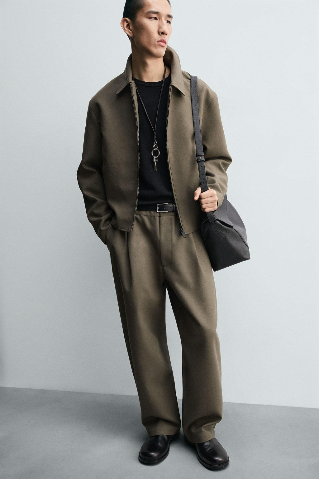 BALLOON FIT PLEATED TROUSERS - Zara фото 5