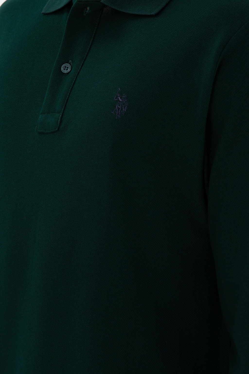 Мужская темно -зеленая базовая толстовка Неожиданная скидка в корзине - U.s. polo assn фото 7