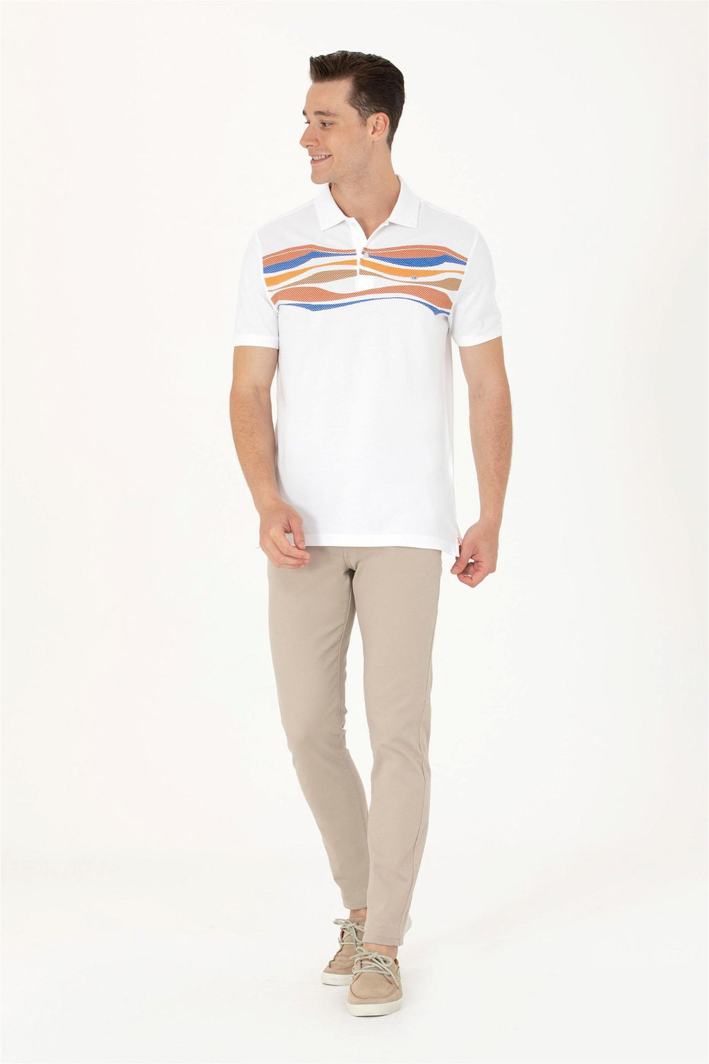 Мужская оранжевая футболка - U.s. polo assn фото 11