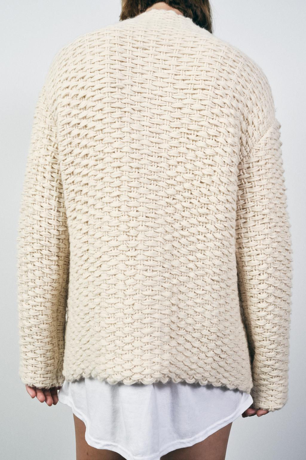 HIGH-NECK KNIT COAT - Zara фото 5