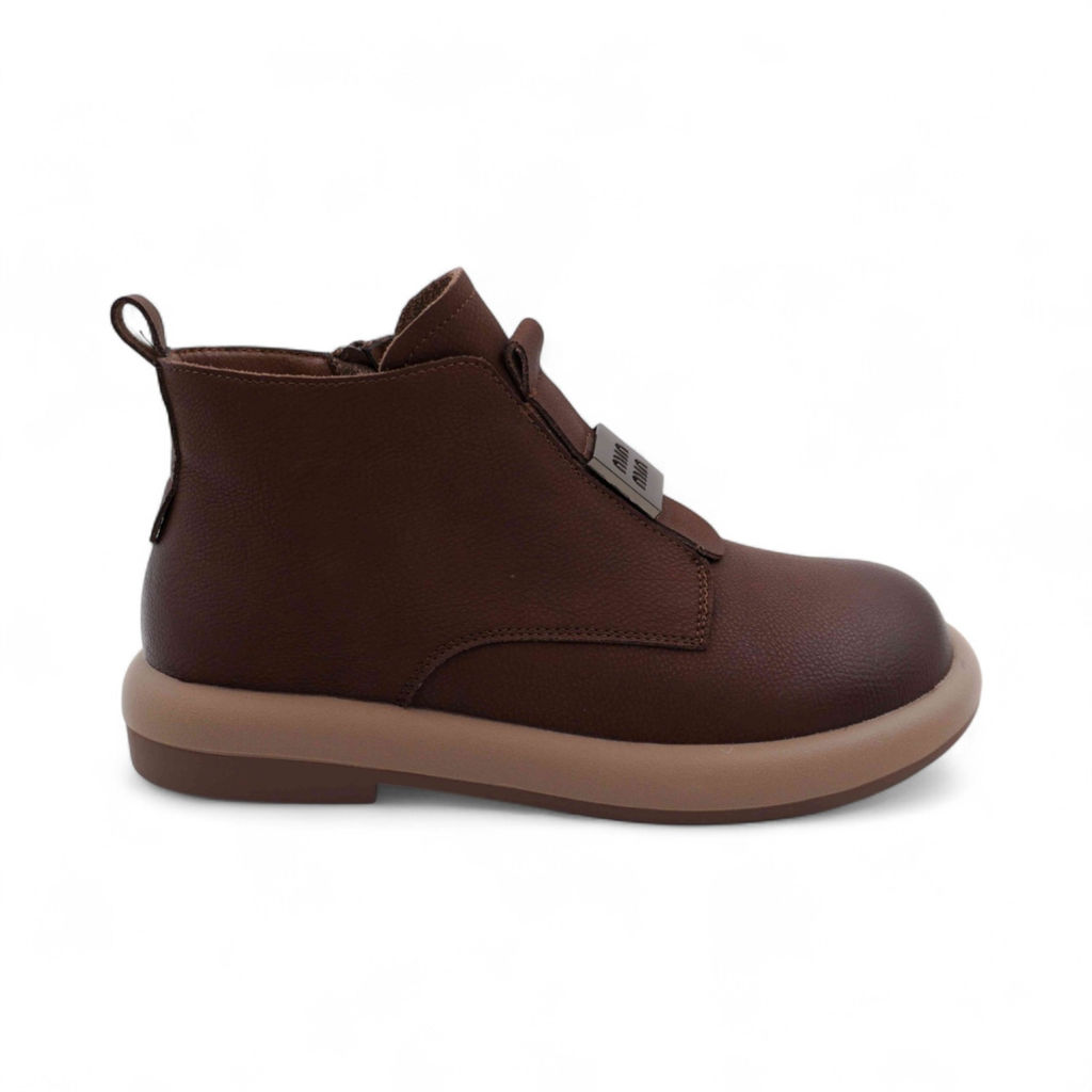 Ботинки из натуральной кожи P-MR01-5 коричневые - Sport фото 2