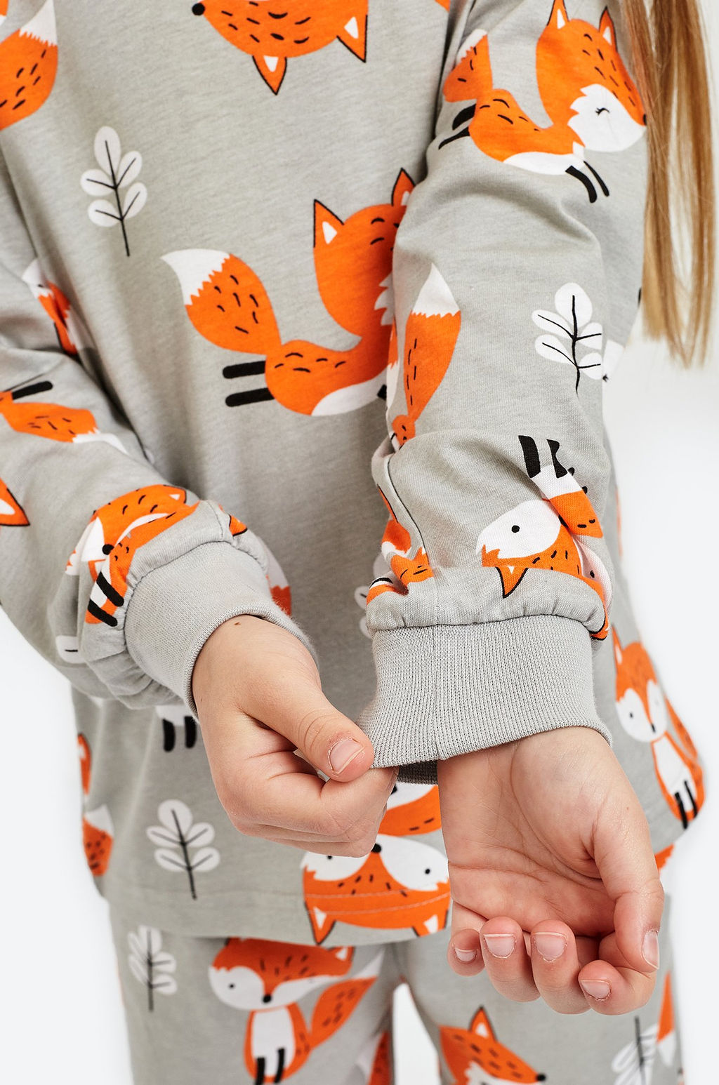 Хлопковая пижама для девочки Happyfox