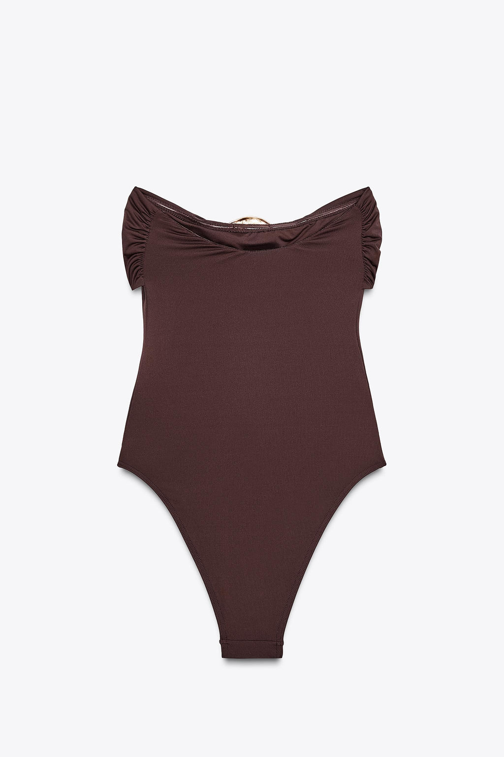 BANDEAU SWIMSUIT WITH METAL DETAIL - Zara фото 10