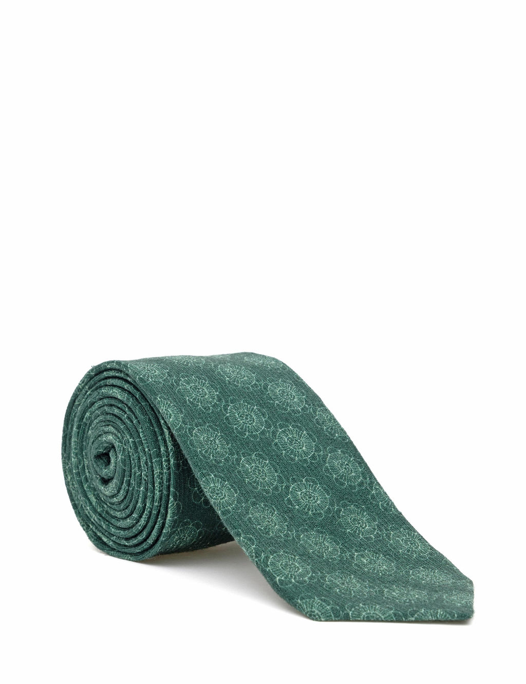 Зеленый шерстяной галстук - Cacharel фото 2