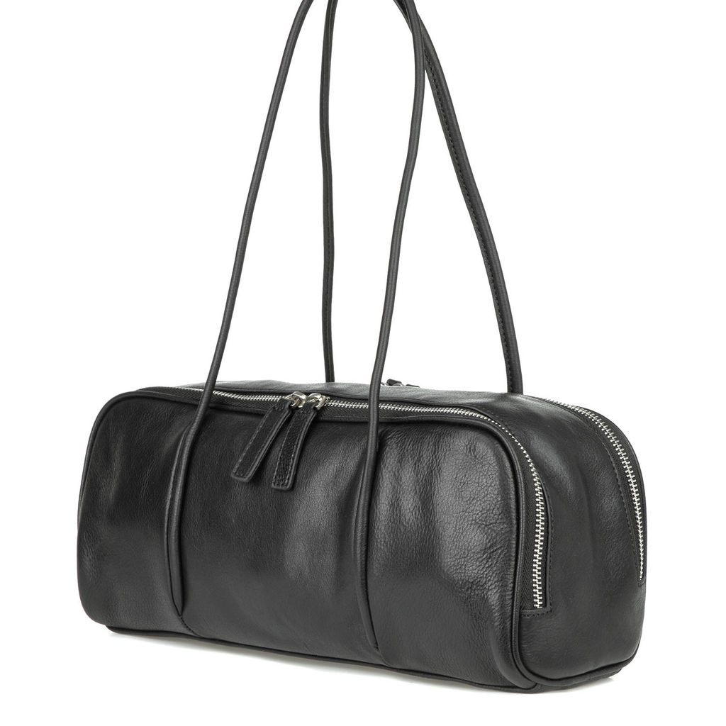 61658 black, Женская кожаная сумка, Barcelo Biagi